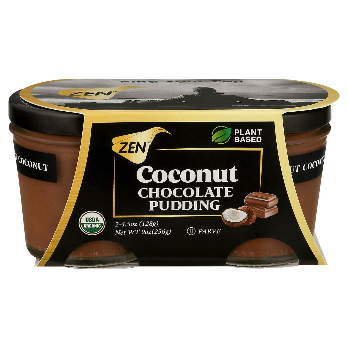 slide 1 of 9, Zen Vanilla Coconut Chocolate Pudding - 2 ct, 2 ct; 9 oz