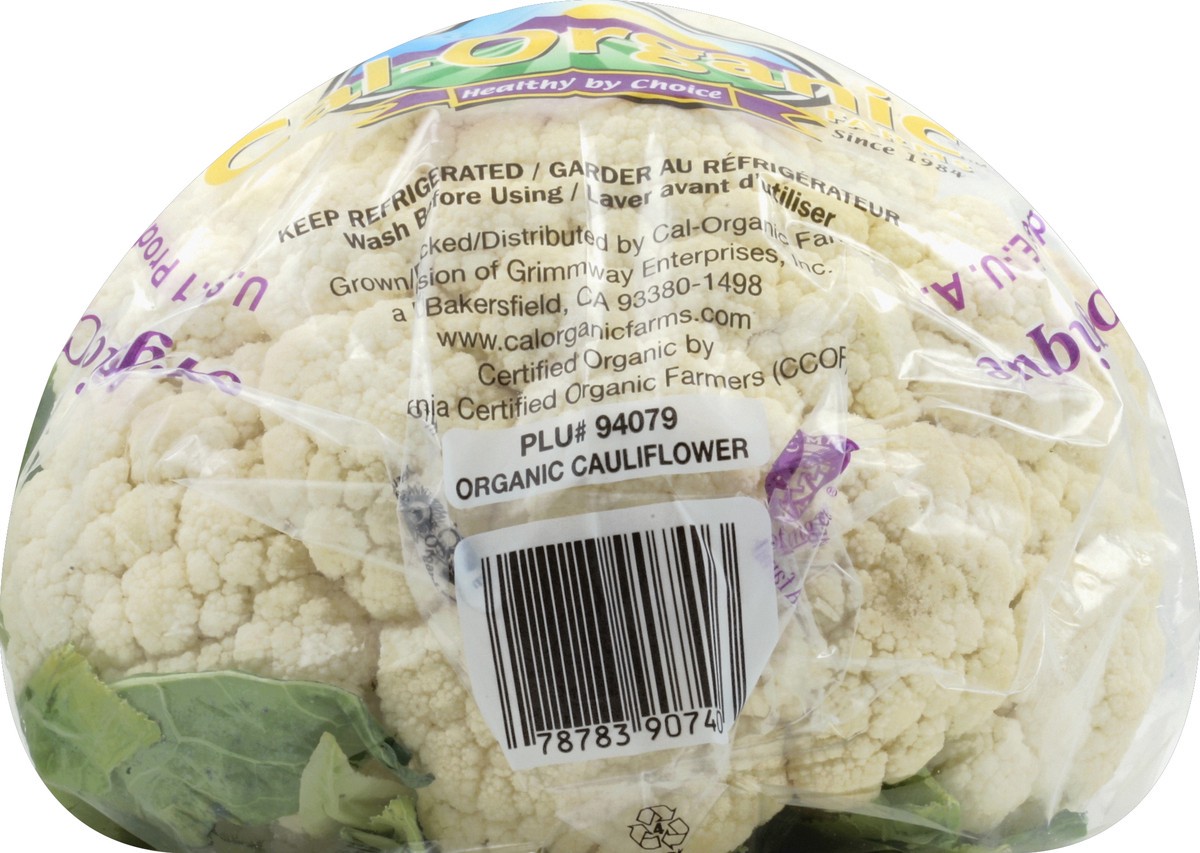 slide 5 of 6, Cal-Organic Farms Cauliflower Organic, 1 ct