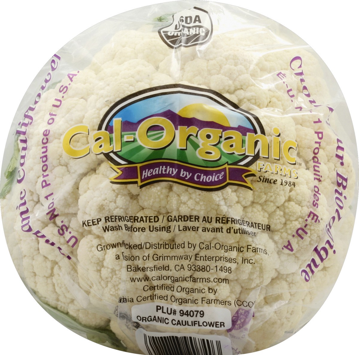 slide 1 of 6, Cal-Organic Farms Cauliflower Organic, 1 ct