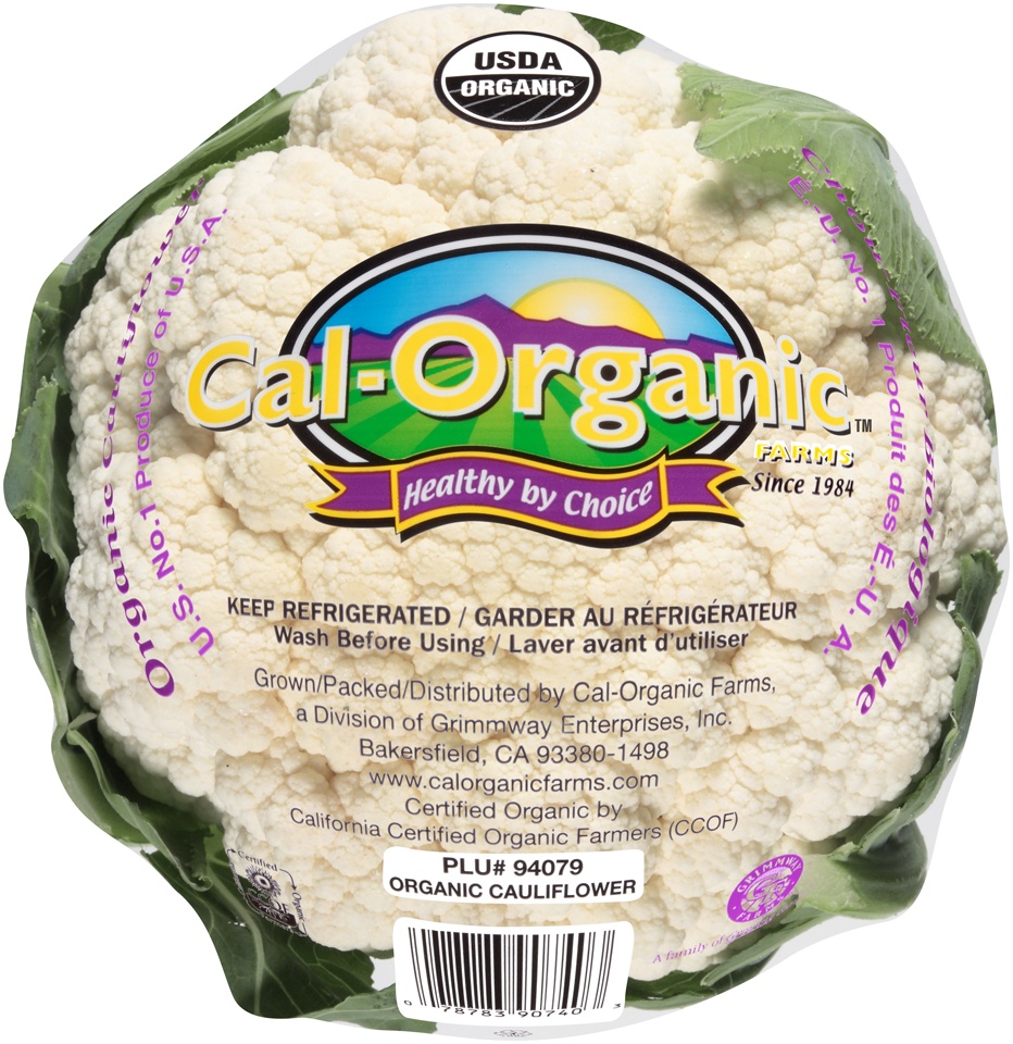 slide 1 of 4, Cal-Organic Farms Cauliflower Organic, 1 ct