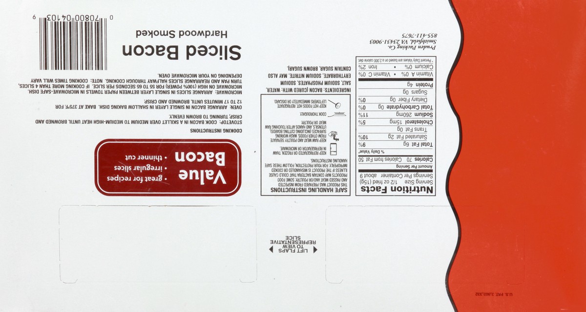 slide 7 of 13, Jamestown Sliced Hardwood Smoked Bacon 16 oz, 16 oz
