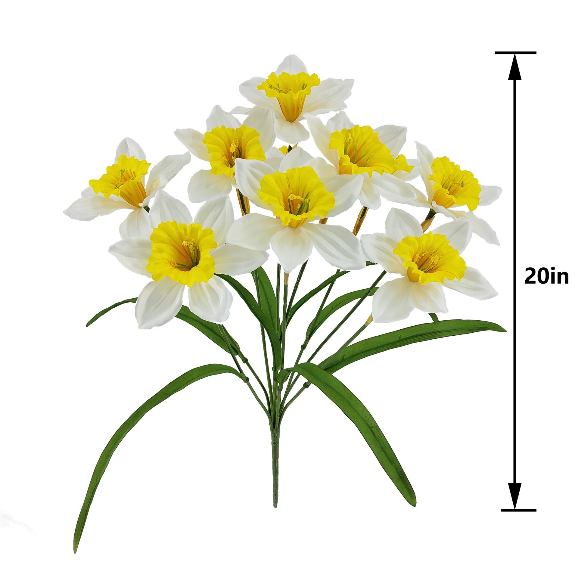 slide 2 of 3, 20" Daffodil Bush by Ashland, 10 in x 6 in x 20 in