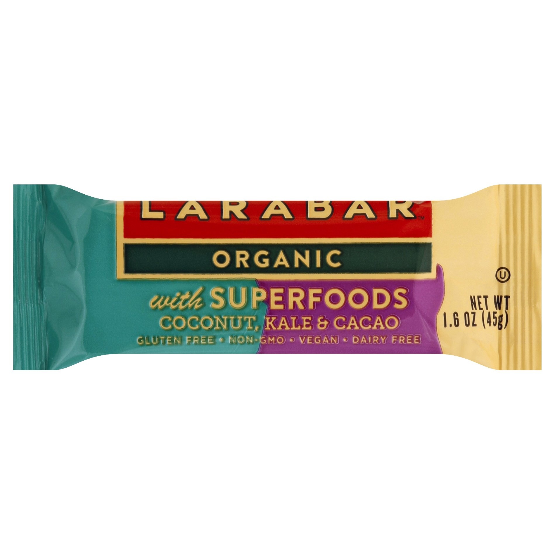 slide 1 of 1, LÄRABAR Organic Coconut, Kale and Cacao Bar, 1.6 oz