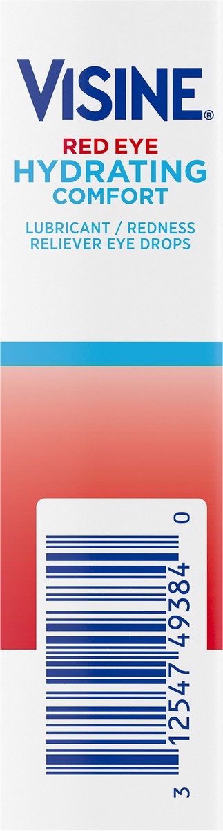 slide 5 of 7, Visine Red Eye Hydrating Comfort Lubricant & Redness Reliever Eye Drops 0.5 Fl. Oz, 0.5 fl oz