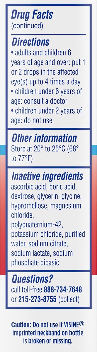 slide 7 of 7, Visine Red Eye Hydrating Comfort Lubricant & Redness Reliever Eye Drops 0.5 Fl. Oz, 0.5 fl oz