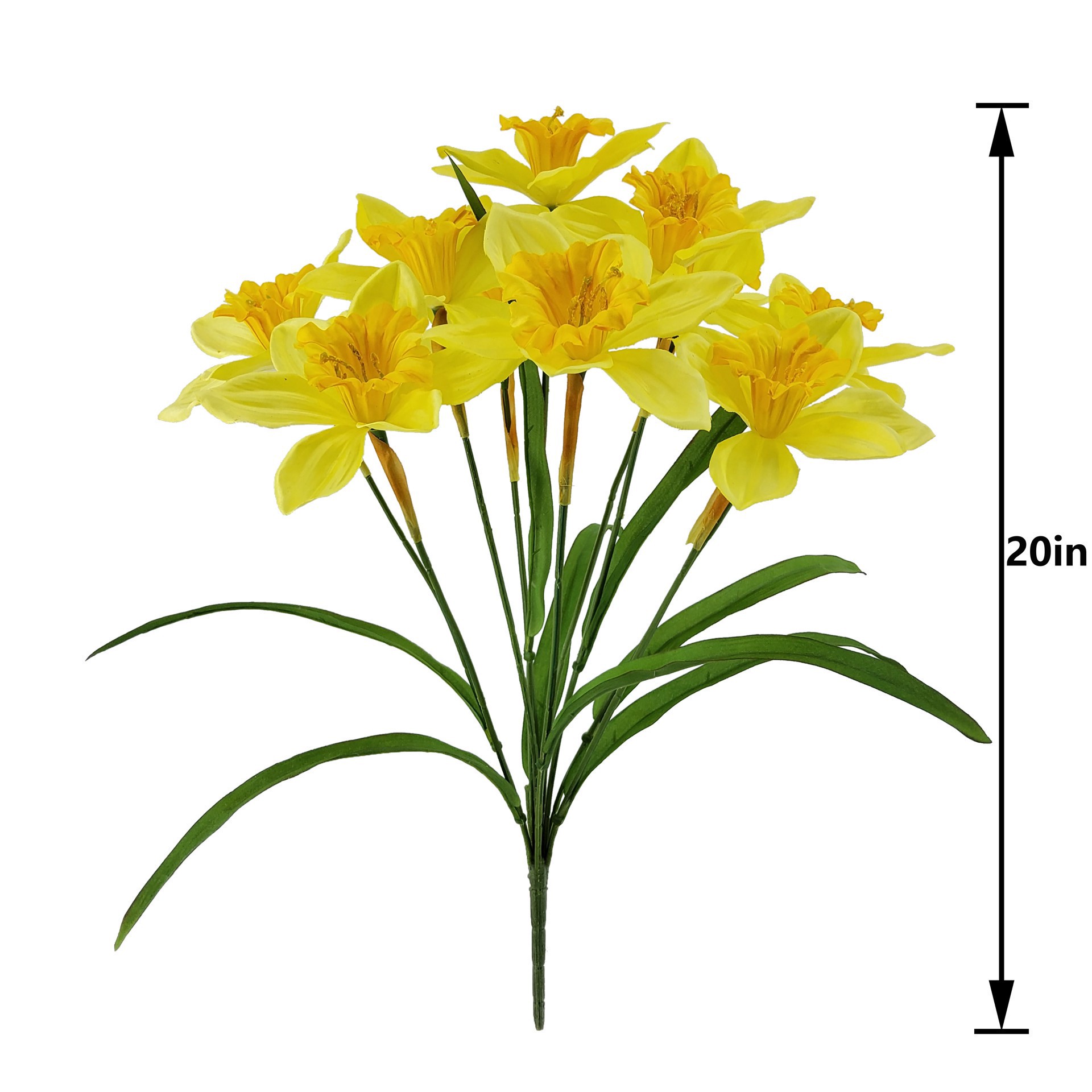 slide 3 of 3, 20" Daffodil Bush By Ashland, 10 in x 6 in x 20 in