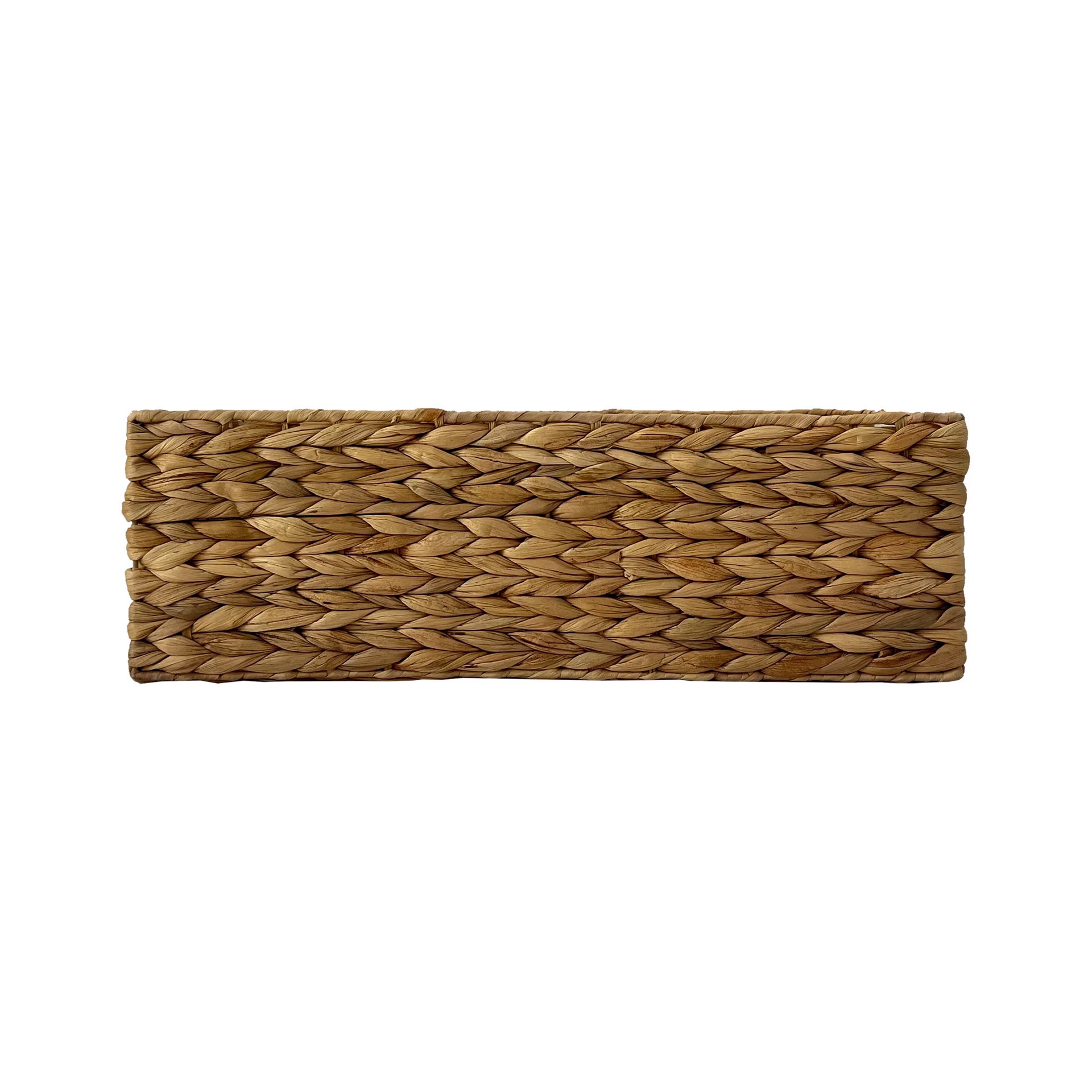 slide 3 of 3, Large Natural Hyacinth Basket By Ashland, 21.25 in x 15.375 in x 6.875 in