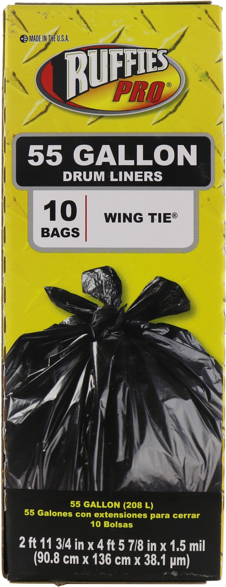 slide 1 of 1, Ruffies Pro Hd 55 Gal Wing Tie, 10 ct