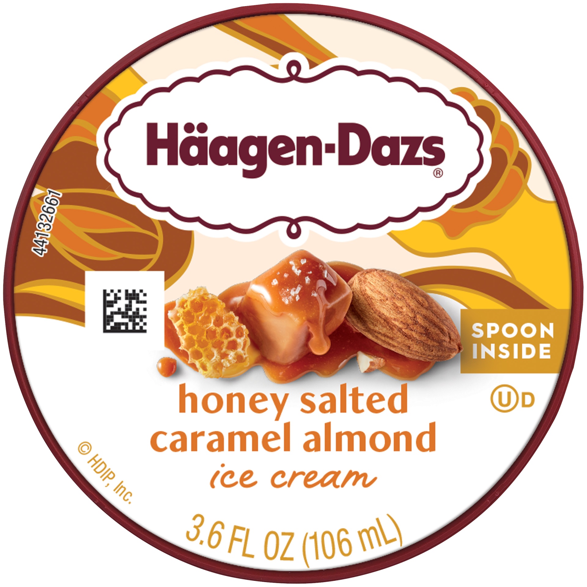 slide 7 of 7, Haagen-Dazs Honey Salted Caramel Almond Ice Cream, 3.58 fl oz