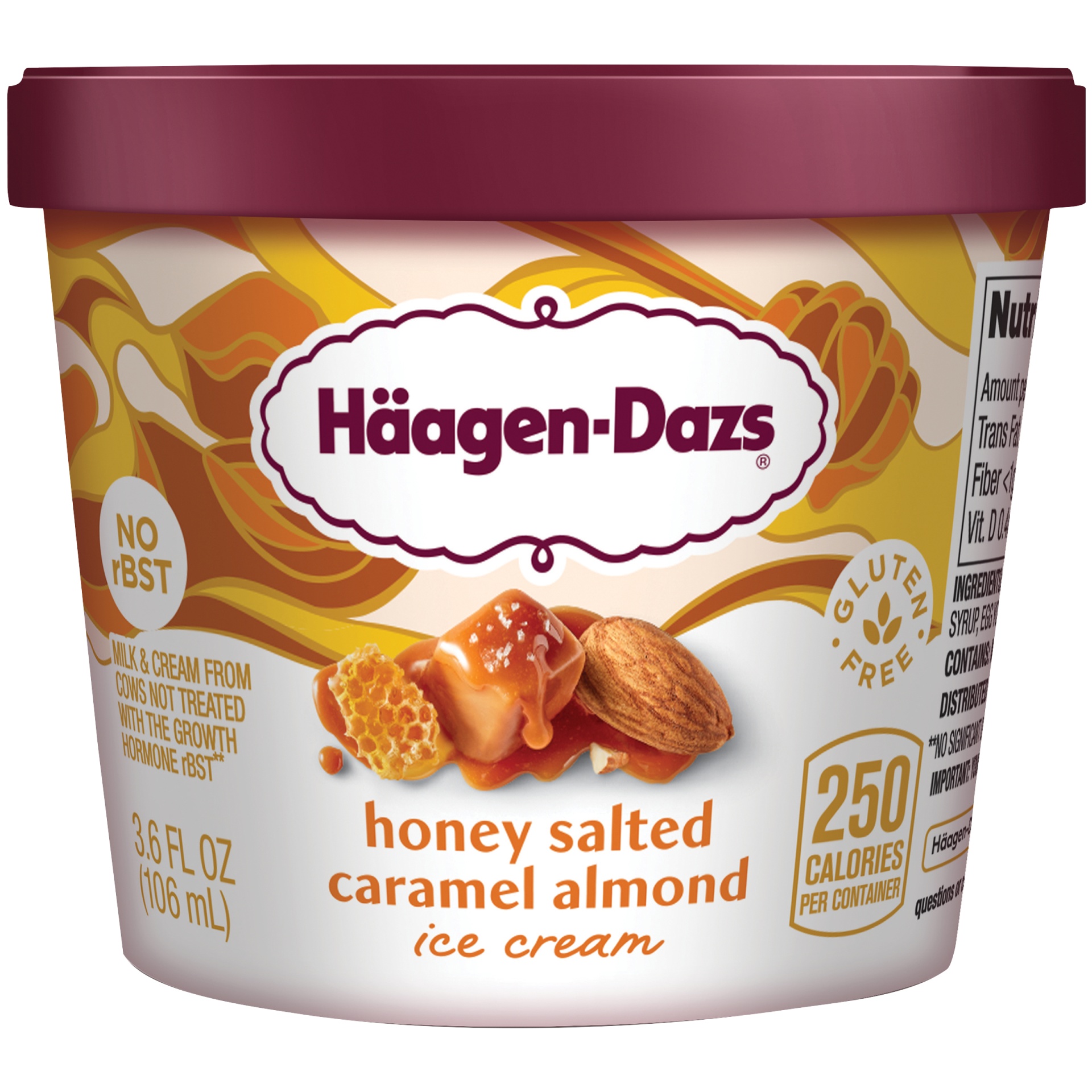slide 1 of 7, Haagen-Dazs Honey Salted Caramel Almond Ice Cream, 3.58 fl oz