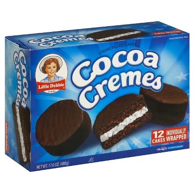 slide 1 of 1, Little Debbie Cocoa Cremes, 17 oz