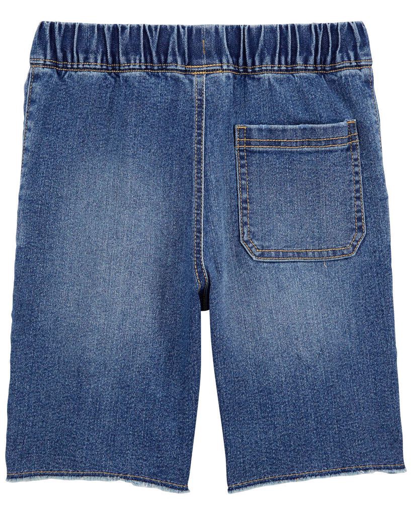 slide 4 of 4, Oshkosh Kid Raw Hem Denim Shorts Medium Wash 8, 1 ct