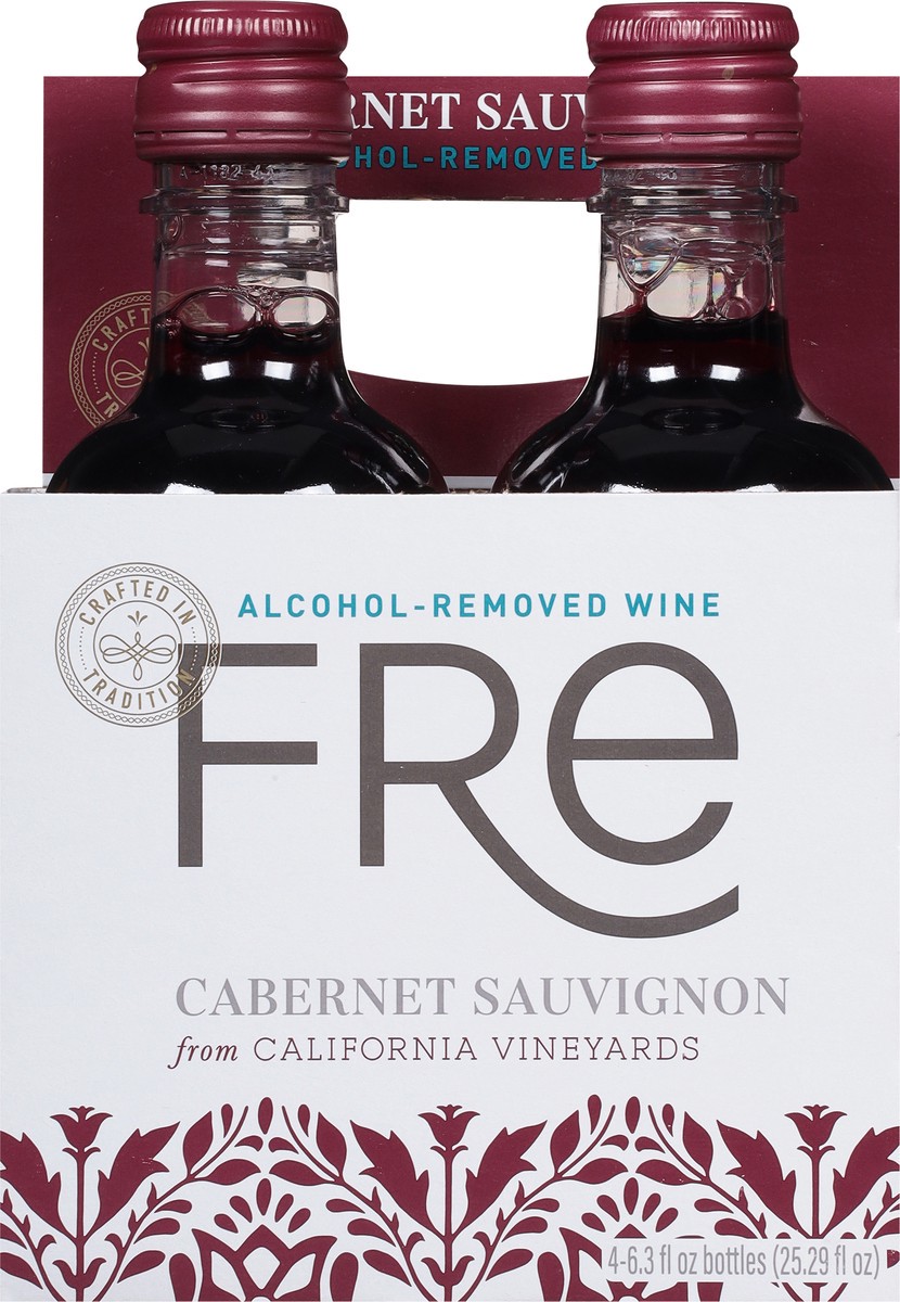 slide 12 of 13, FRE Cabernet Sauvignon Red Wine, Alcohol-Removed, 187mL Wine Bottles (4 Pack), 4 ct; 187 ml