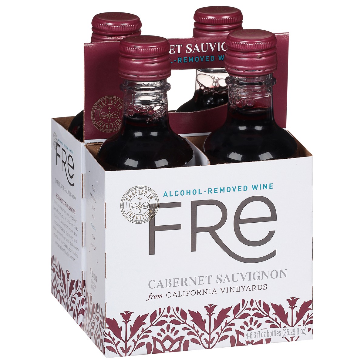 slide 8 of 13, FRE Cabernet Sauvignon Red Wine, Alcohol-Removed, 187mL Wine Bottles (4 Pack), 4 ct; 187 ml