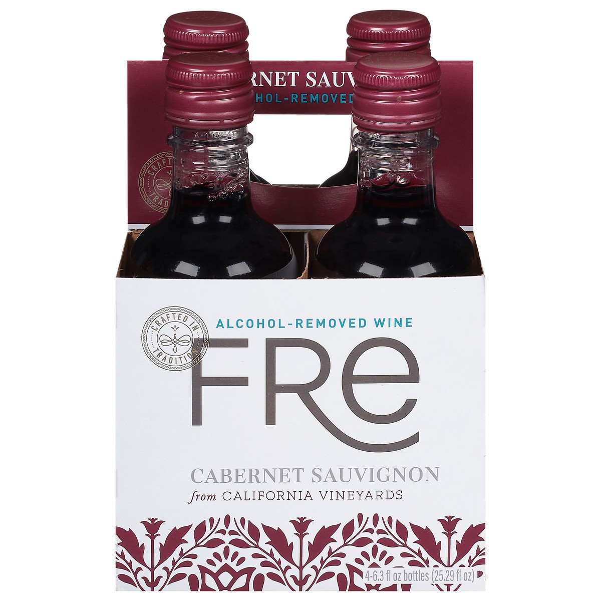 slide 1 of 13, FRE Cabernet Sauvignon Red Wine, Alcohol-Removed, 187mL Wine Bottles (4 Pack), 4 ct; 187 ml