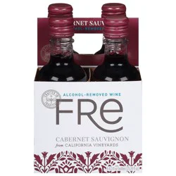 Fré Cabernet Sauvignon Alcohol-Removed, 4 Pack 187 ml Plastic Bottles