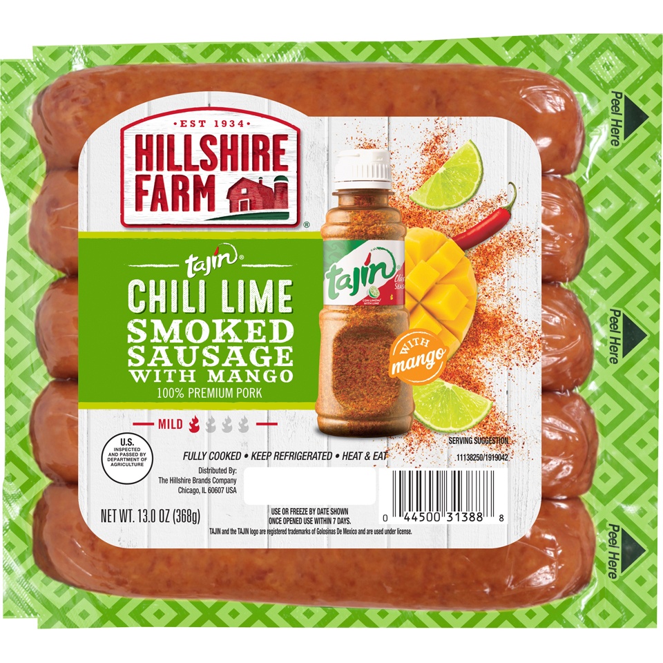 slide 1 of 1, Hillshire Farms Chili Lime Smoked Sausage with Mango, 5 ct