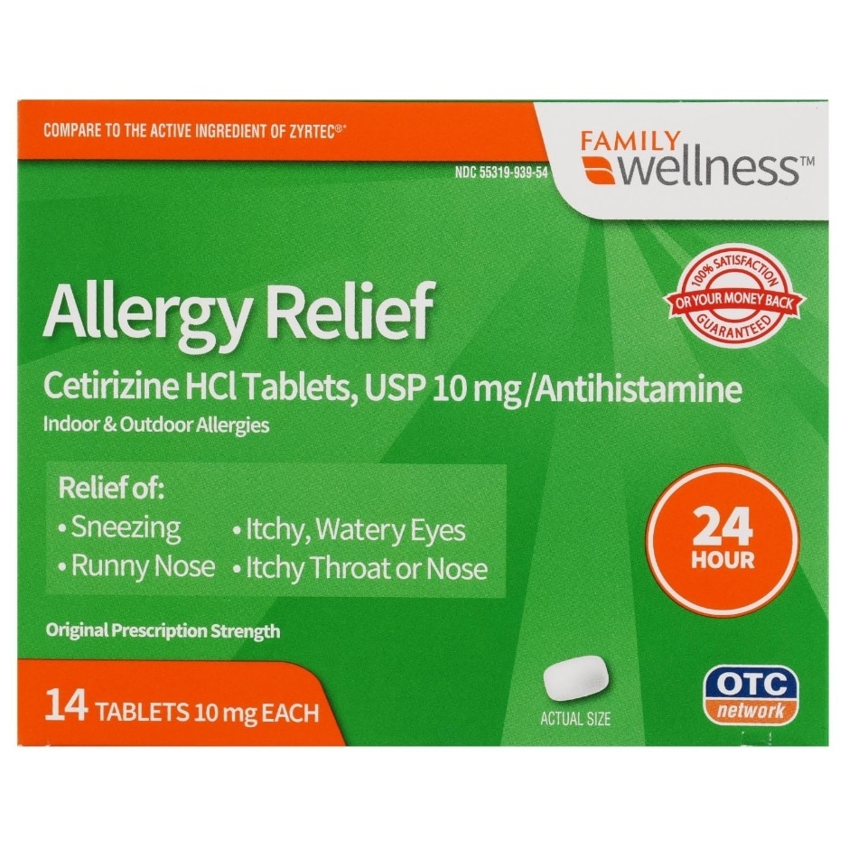 slide 1 of 1, Good Sense Family Wellness 24 Hour Allergy Relief Tablets, 30 ct