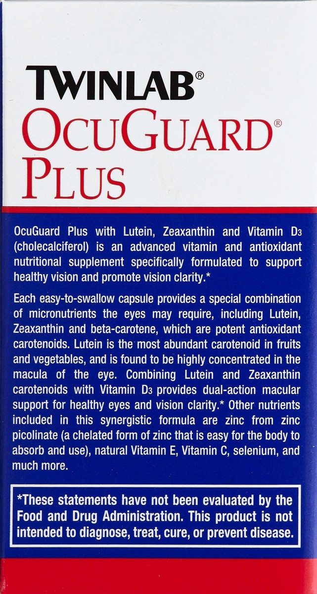 slide 3 of 5, Twinlab Ocuguard Plus Dietary Supplement, 60 ct