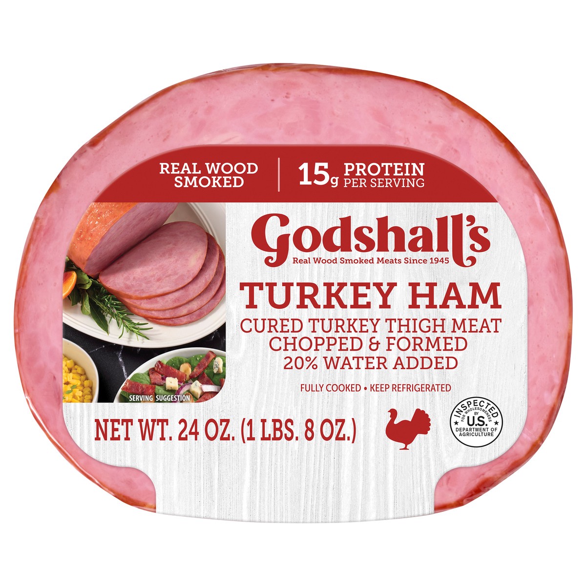slide 9 of 10, Godshall Trky Ham, 24 oz