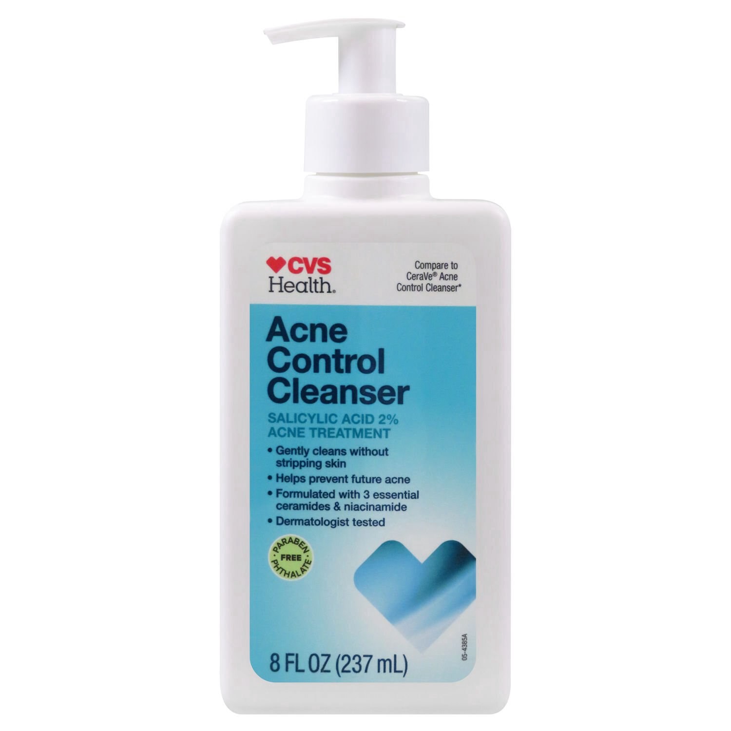 slide 1 of 1, CVS Health Salicylic Acid 2% Acne Control Cleanser, 8 Oz, 8 oz