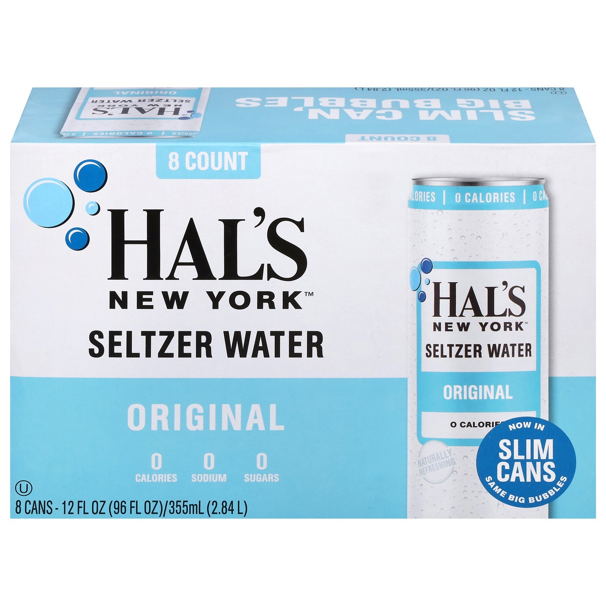 slide 1 of 16, Hals Ny Origin Seltzer Slim 8Pk Cans, 96 oz