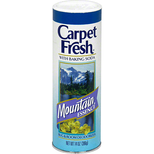 slide 1 of 1, Carpet Fresh Rug & Room Deodorizer with Baking Soda Mountain Essence, 14 oz