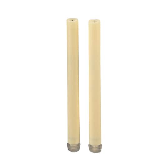 slide 1 of 3, 9" Cream Flameless Led Taper Candles, 2ct. By Ashland, 2 ct