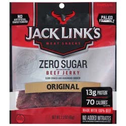 Jack Link's Zero Sugar Original Beef Jerky 2.3 oz
