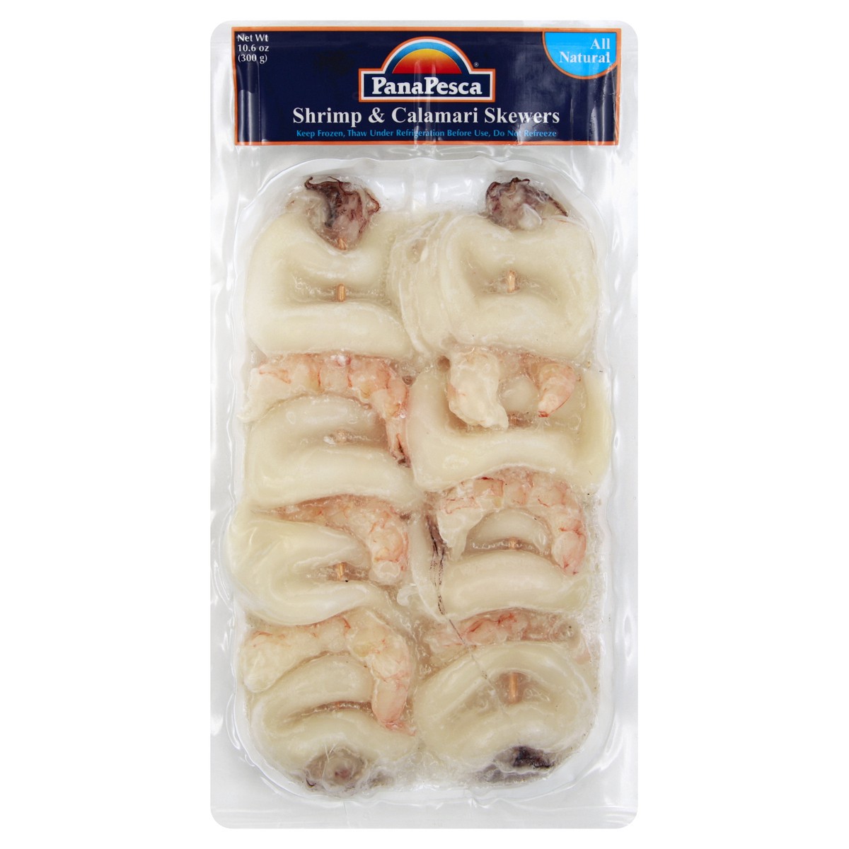 slide 5 of 5, PanaPesca Shrimp & Calamari Skewers 10.6 oz, 10.6 oz