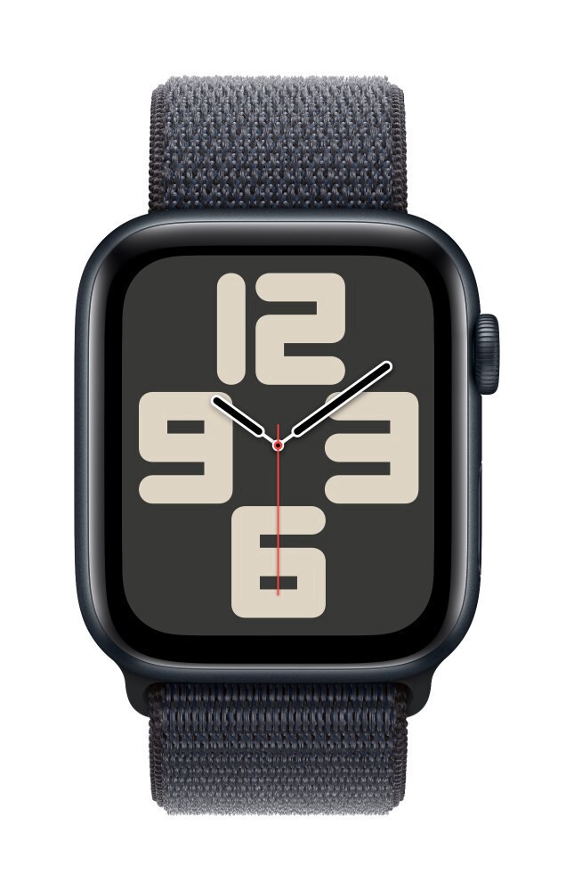 slide 2 of 2, Apple Watch SE - Midnight Aluminum Case with Ink Sport Loop, 1 ct