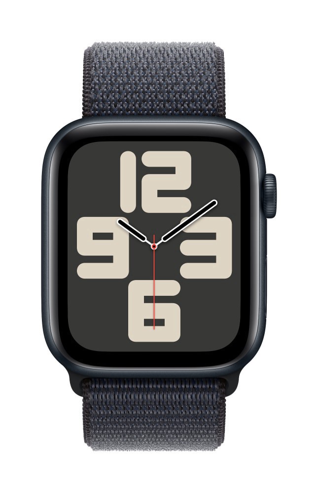 slide 1 of 2, Apple Watch SE - Midnight Aluminum Case with Ink Sport Loop, 1 ct