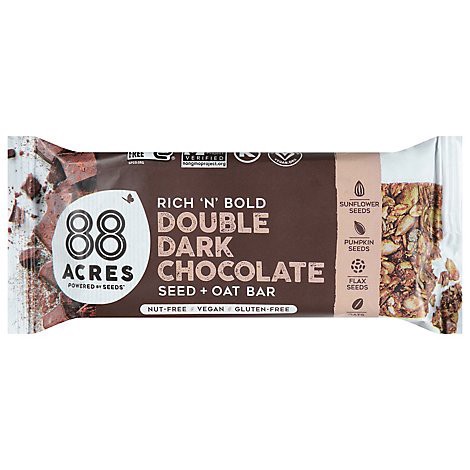 slide 1 of 1, 88 Acres Seed Bars Double Chocolate Mocha - 1.6 OZ, 1.6 oz