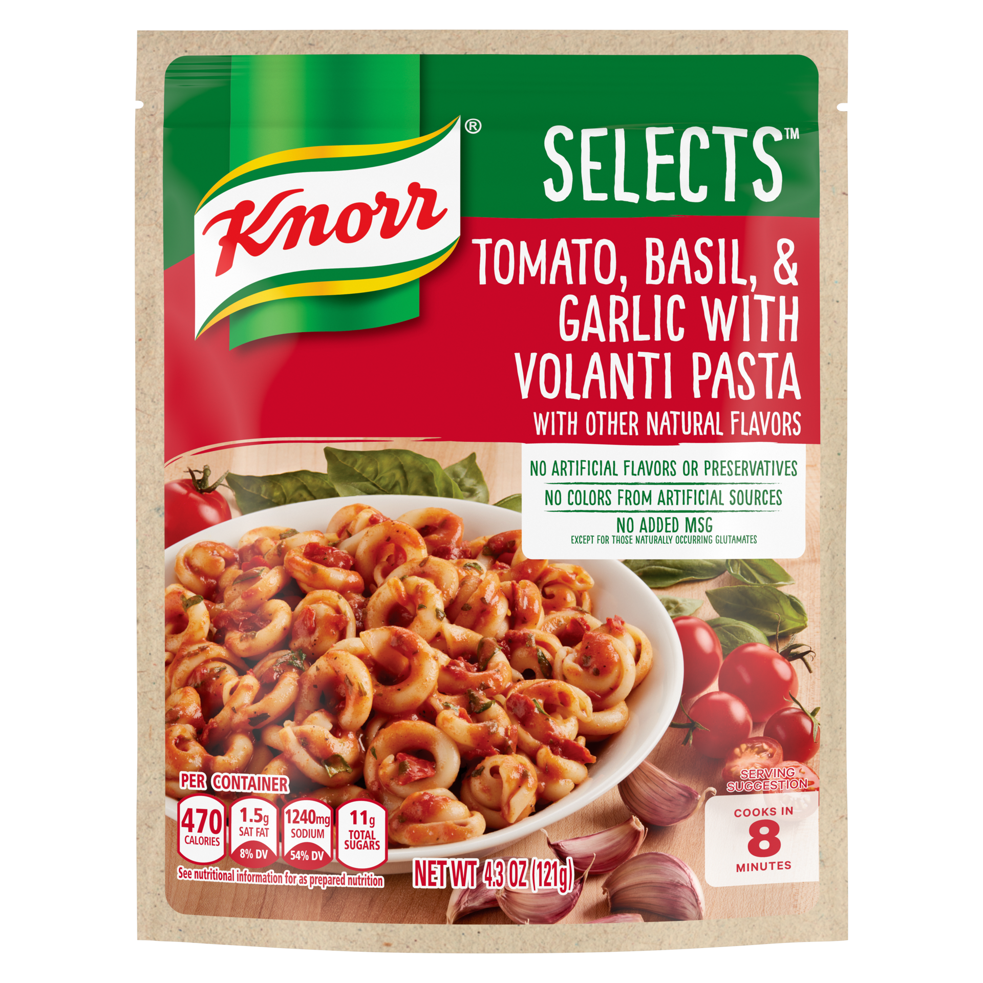 slide 2 of 4, Knorr Selects Pasta Sides with Volanti Pasta, 4.3 oz, 4.3 oz