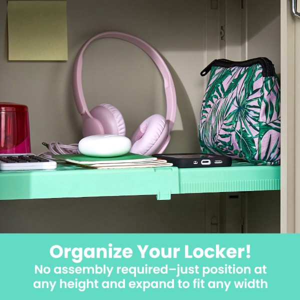 slide 6 of 6, LockerMate Adjust-A-Shelf Adjustable Locker Shelf, 1-3/4"H X 95"W X 10"D, Assorted Colors, 1 ct