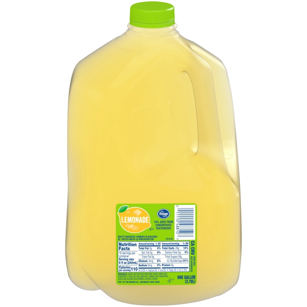 slide 2 of 3, Kroger  Lemonade, 1 gal