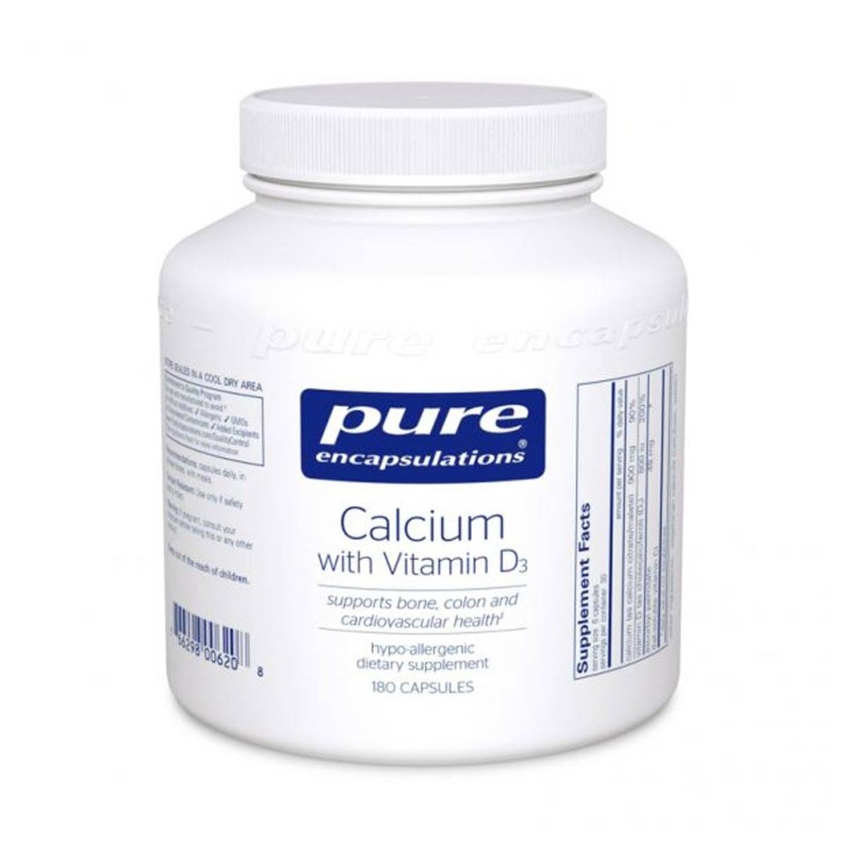 slide 1 of 1, Pure Calcium W Vitamin D3 180S, 180 ct