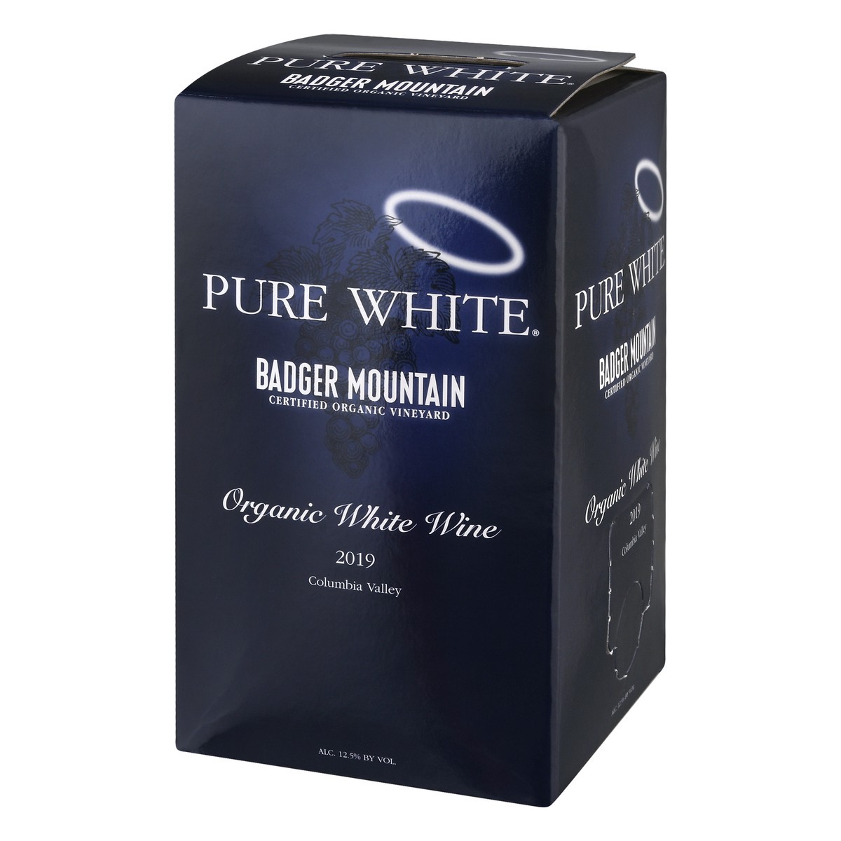 slide 3 of 9, Pure White Organic Badger Mountain Columbia Valley White Wine 3 lt, 3 liter