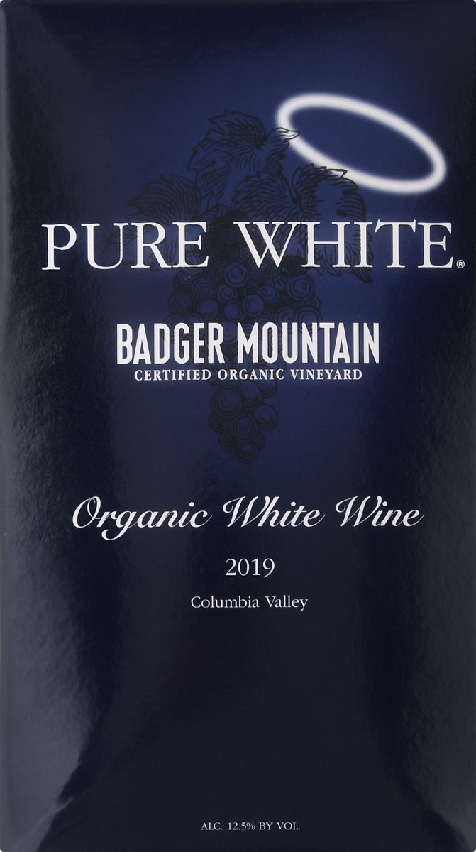 slide 2 of 9, Pure White Organic Badger Mountain Columbia Valley White Wine 3 lt, 3 liter