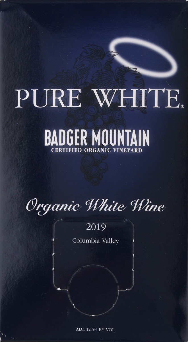 slide 4 of 9, Pure White Organic Badger Mountain Columbia Valley White Wine 3 lt, 3 liter