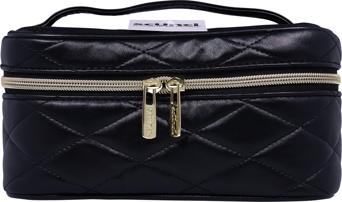 slide 6 of 9, Scunci Black Quilted Mini Train, 1 ct