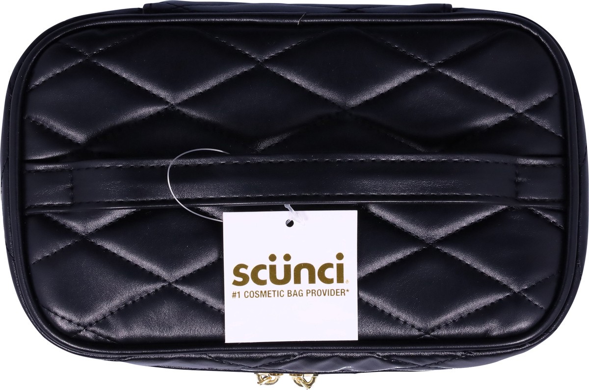 slide 9 of 9, Scunci Black Quilted Mini Train, 1 ct
