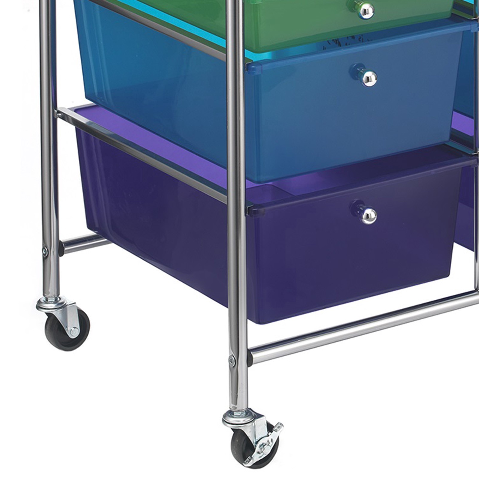 slide 2 of 3, Multicolor 12 Drawer Rolling Cart By Simply Tidy, 25 in x 15.2 in x 32.6 in