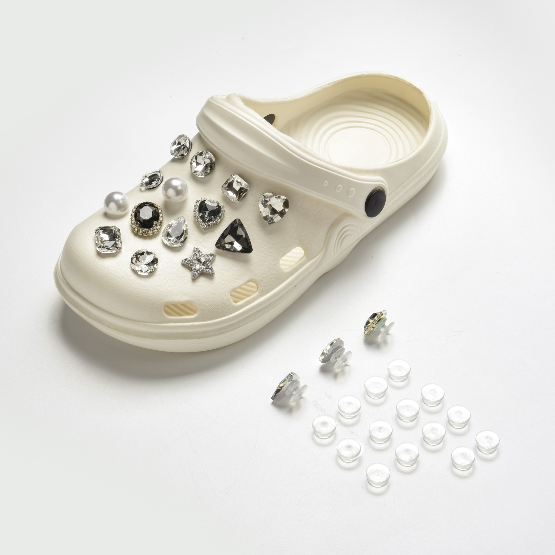 slide 3 of 3, Clear Shoe Charm Blanks, 15ct. By Bead Landing, 15 ct