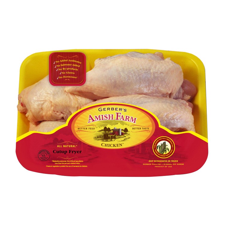 slide 1 of 1, Lundberg Gerbers Cut-Up Fryers, per lb