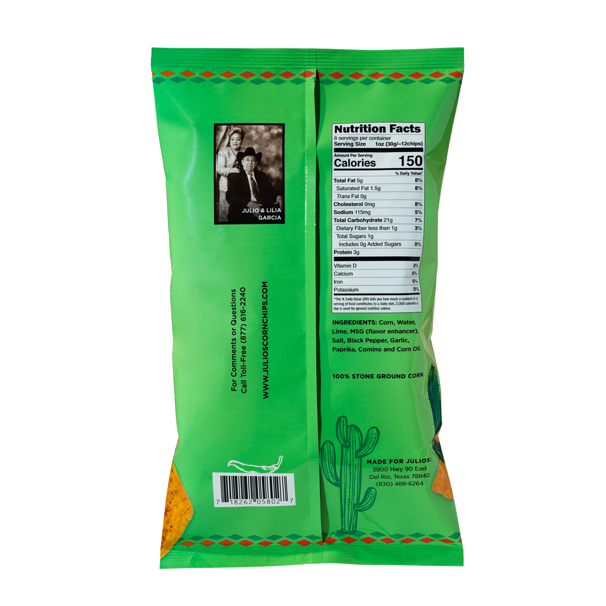 slide 4 of 5, Julio's Zesty Chile Lime Corn Tortilla Chips 8 oz, 8 oz