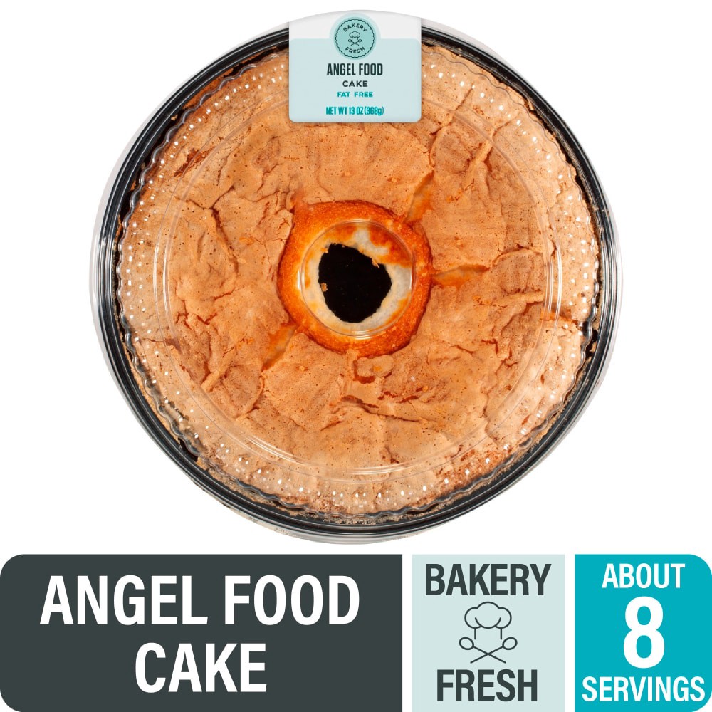 slide 1 of 4, Bakery Fresh Goodness Plain Angel Food Cake, 13 oz