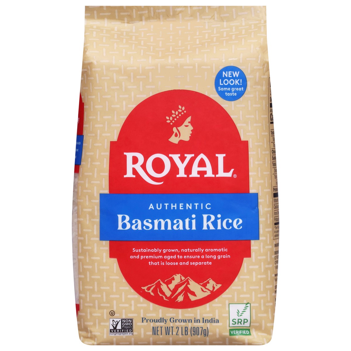 slide 1 of 14, Authentic Royal Naturally Aged Indian White Basmati Rice, Long-Grain, Gluten-Free - 2 lb, 2 lb