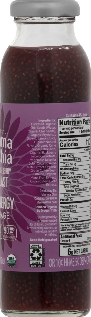 slide 7 of 13, Mamma Chia Chia Energy Beverage 10 oz, 10 oz