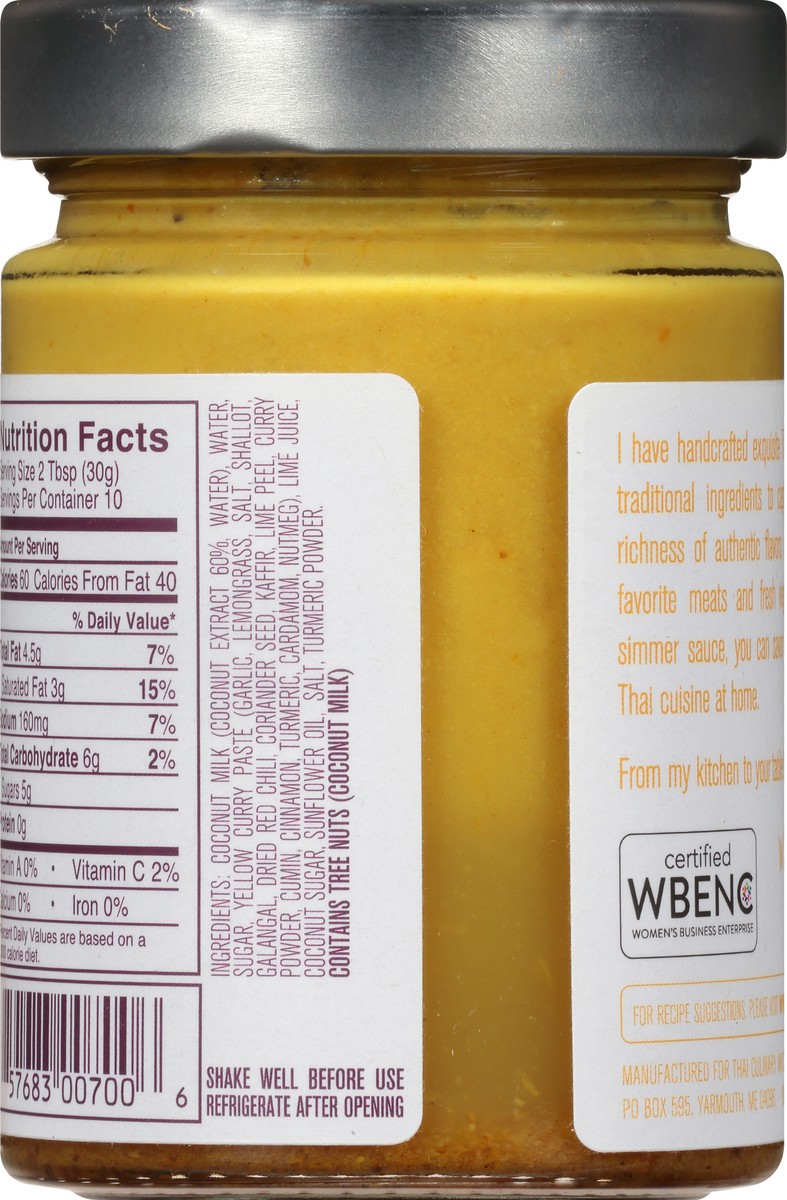 slide 6 of 11, Watcharee's Thai Yellow Curry Sauce 9.8 fl oz, 12 oz